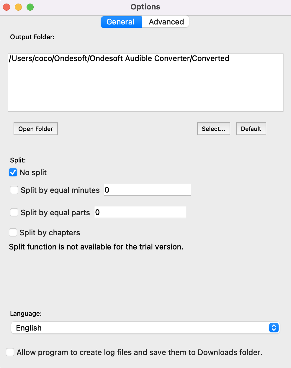 set  AudioBook converter for Mac