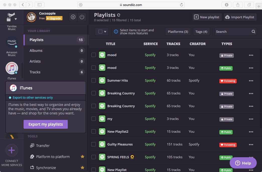 Spotifyのローカルファイル